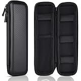 KUUQA Black Pencil Case EVA Hard Shell Pen Case Holder for Executive Fountain and Stylus Touch Pen