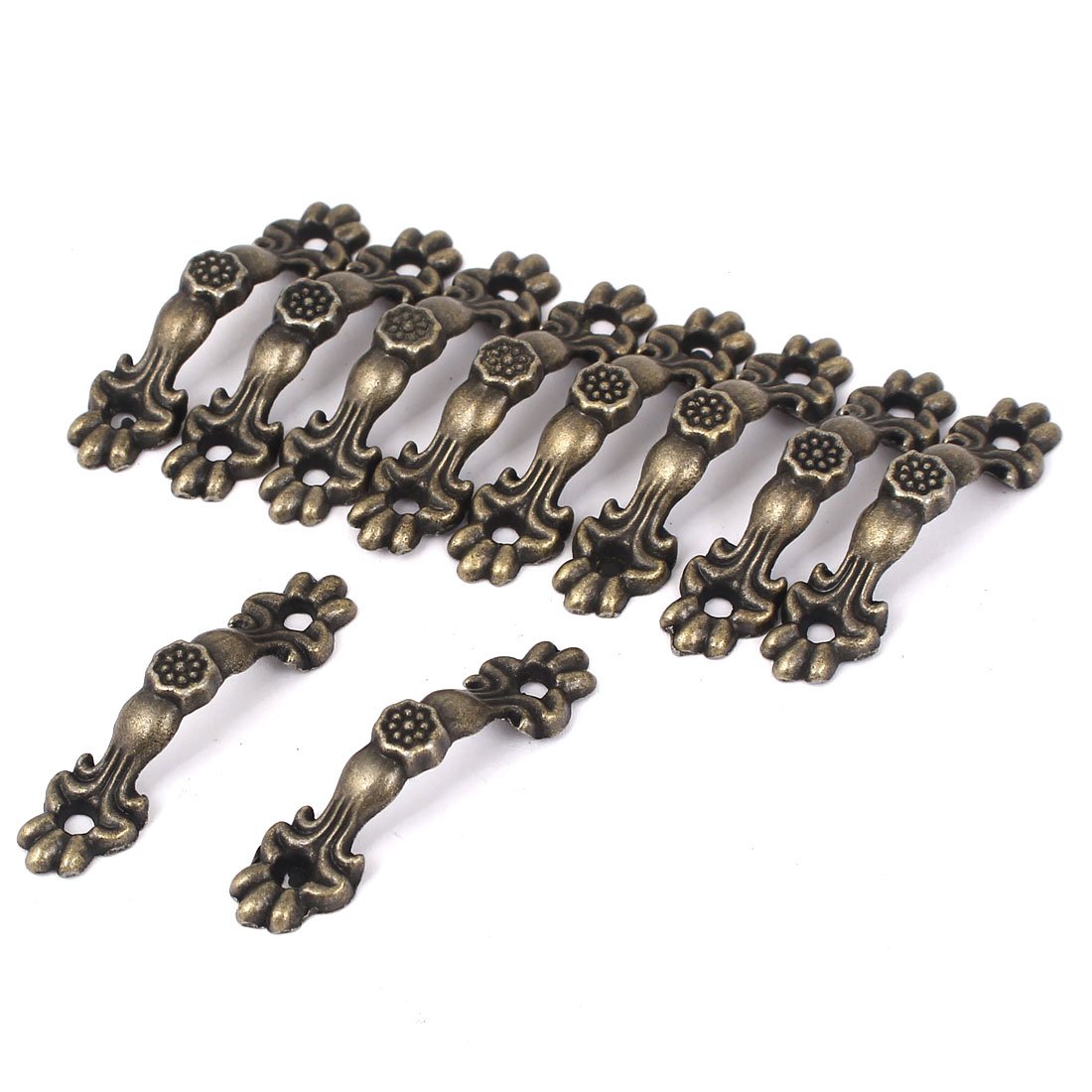 Sourcingmap Jewelry Box Door Arch Shape Pull Handle 30mm Hole Center Distance 10pcs