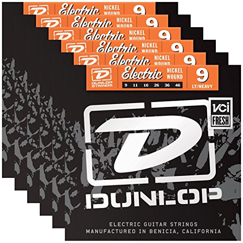 6 sets of Dunlop DEN0946 Electric Guitar Strings 9-46