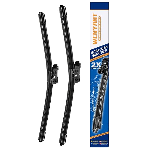 Wenyant 26"+19" Compatible with Tesla Model 3 2017-2021 Front Windshield Wiper Blades for My Car Original Equipment Automotive Replacement (Set of 2)