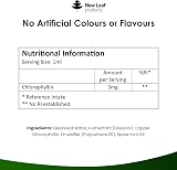 NEW LEAF PRODUCTS Liquid Chlorophyll Drops 100ml High Strength 100mg view 6