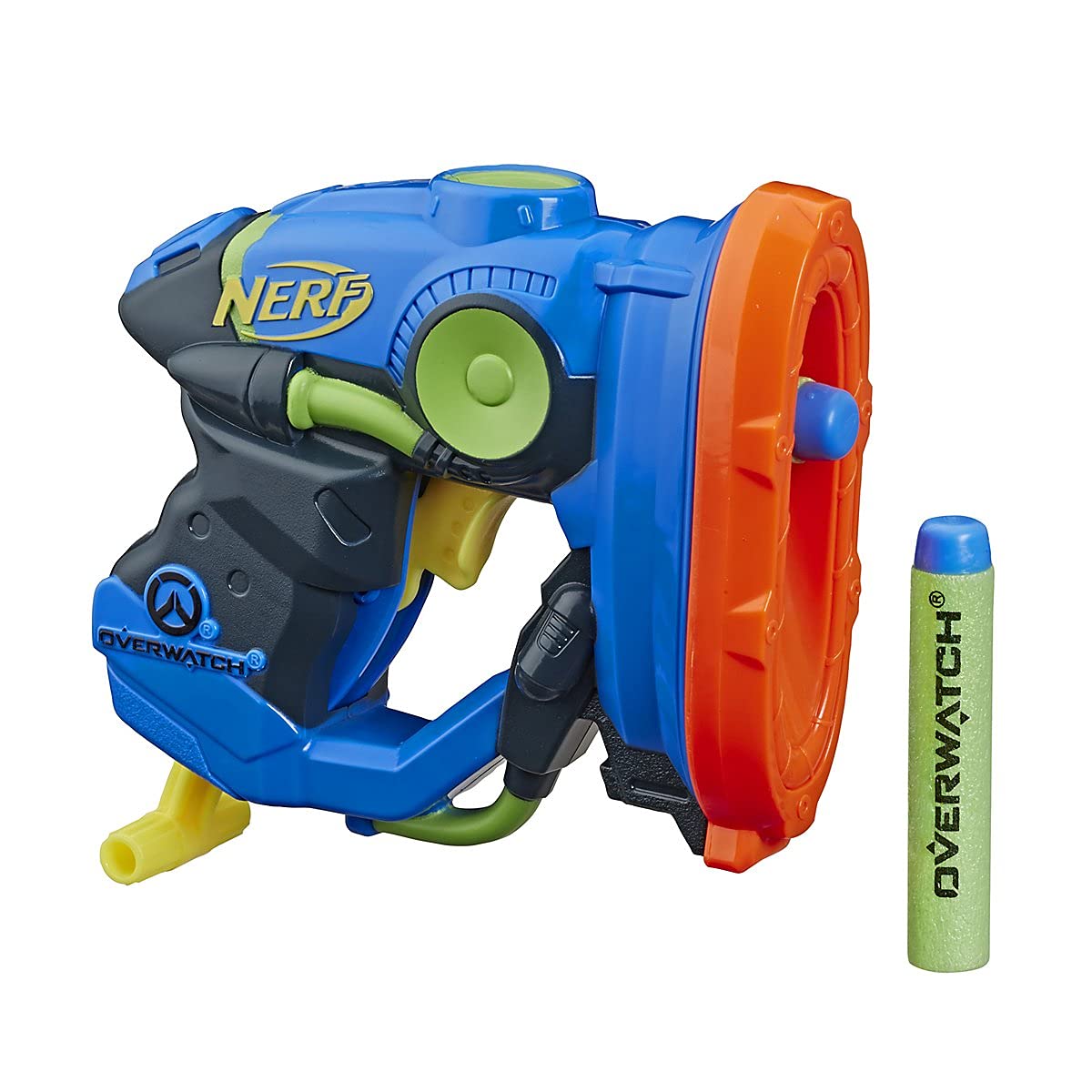 Nerf MicroShots Overwatch Lucio Blaster - Includes 2 Official Nerf Elite Darts - For Kids, Teens, Adults