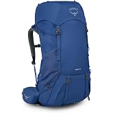 Osprey Rook 65L Men's Backpacking Backpack, Blue OS | hiking pack, camping gear, overnight trail pack, Blue color, OS size