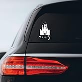 Family Magic Castle Sticker Decal Notebook Car Laptop 3" x 5" (White)