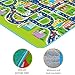 Tiny Wonders Kids Activity Creeping Play Mat, Baby Learning Decor Rug with Road Traffic, Infants Educational Car Carpet with City Town Map, Large and Thick for Floor Bedroom Playroom Safe Area Game