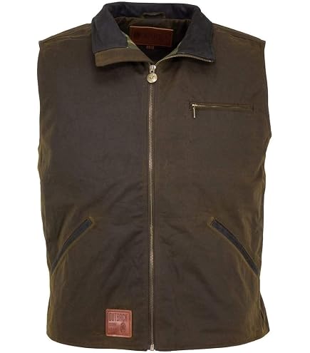Gilet Homme Outback Trading Company XL - Canyonland - Chaud Ouatiné - Marron