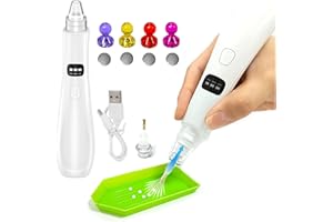 Reofrey Electric Diamond Painting Pens with Vacuum Pump – 3 Adjustable Suction Mode & Rechargeable - 4pcs Diamond Art Locator