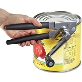 Heavy-Duty Commercial Manual Crank Can Openers,Rubber-Coated Long Handles | Easy to use, Ergonomic,Works Great on #10 Cans,for Restaurants,Home Kitchens,Seniors &amp; Arthritis
