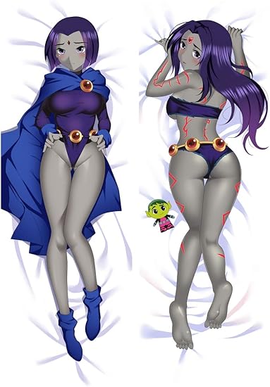 Amazon.com: FITtrame Teen Titans Raven Anime Darling Hugs Covered Zipper  Body Pillow Case, Soft Cover Peach Skin Pillowcases 120cm×40cm: Home &  Kitchen
