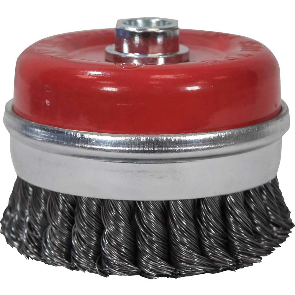 Faithfull WBT100 Wire Cup Brush Twist Knot 100 x M14 x 2 / 0.50mm