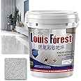 High-Gloss Marble Effect Epoxy Floor Coating,Epoxy Floor Paint for Garage,Self-Leveling Concrete Floor Paint,Quick-Dry Non-Slip Wear-Resistant Basement Waterproof Water-Based Paint