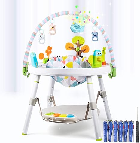 Amazon Co Jp ジャンパルー 赤ちゃん おもちゃ 室内遊具 ベビー 歩行器 高さ調整 バウンサー 1台3役 運動 音楽 ポップアップジャンパー 出産祝い 贈り物 プレゼント 旅行 バウンサー おうち時間 組み立て ホーム キッチン