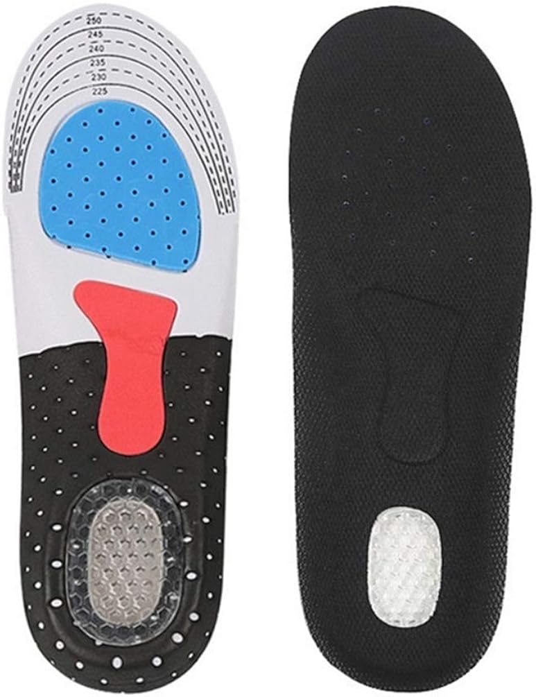 1 Pair Unisex Silicone Gel Insoles Foot Care Support & Protection