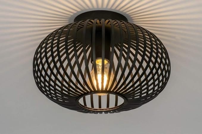 Lumidora Deckenleuchte Modern Retro Metall Schwarz: Amazon.de: Beleuchtung