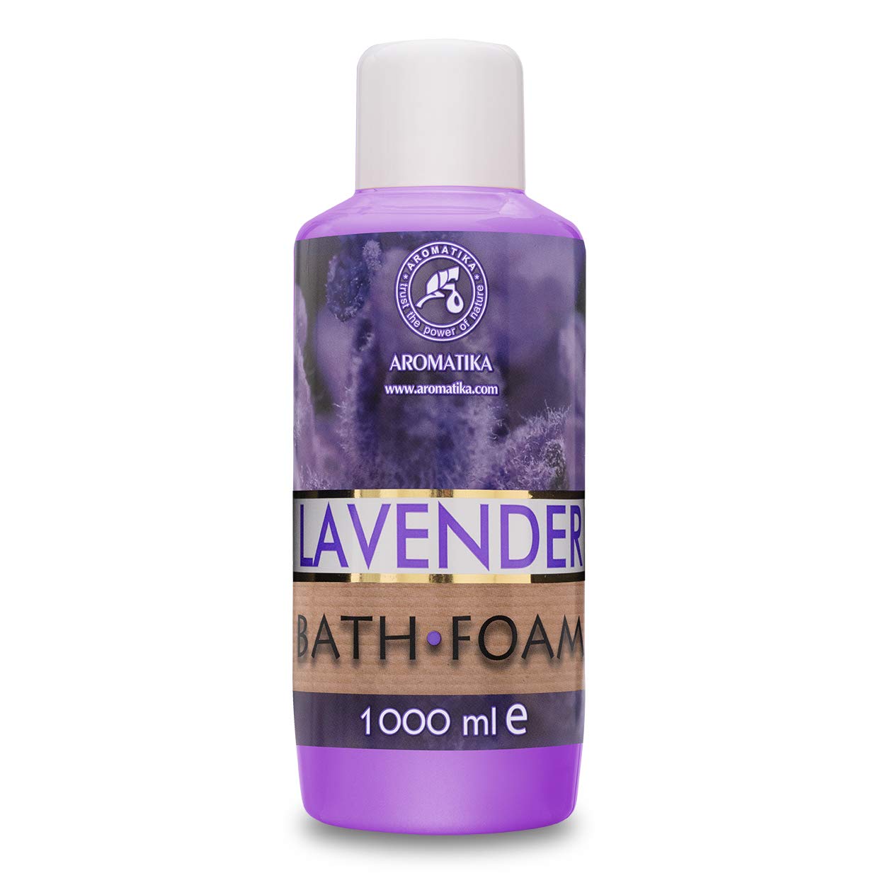 Bath Foam with Lavender Essential Oil 1000 ml - Body Care - Good Sleep - Beauty - Bathing - Body Care - Wellness - Relax - Aromatherapy - Spa - Lavender Aroma - Bubble Baths