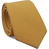 Mantieqingway Men's Skinny Tie Solid Color Neckties 2.56'' Casual Business Ties for Daily Dress, Weddings, Groomsmen Gifts