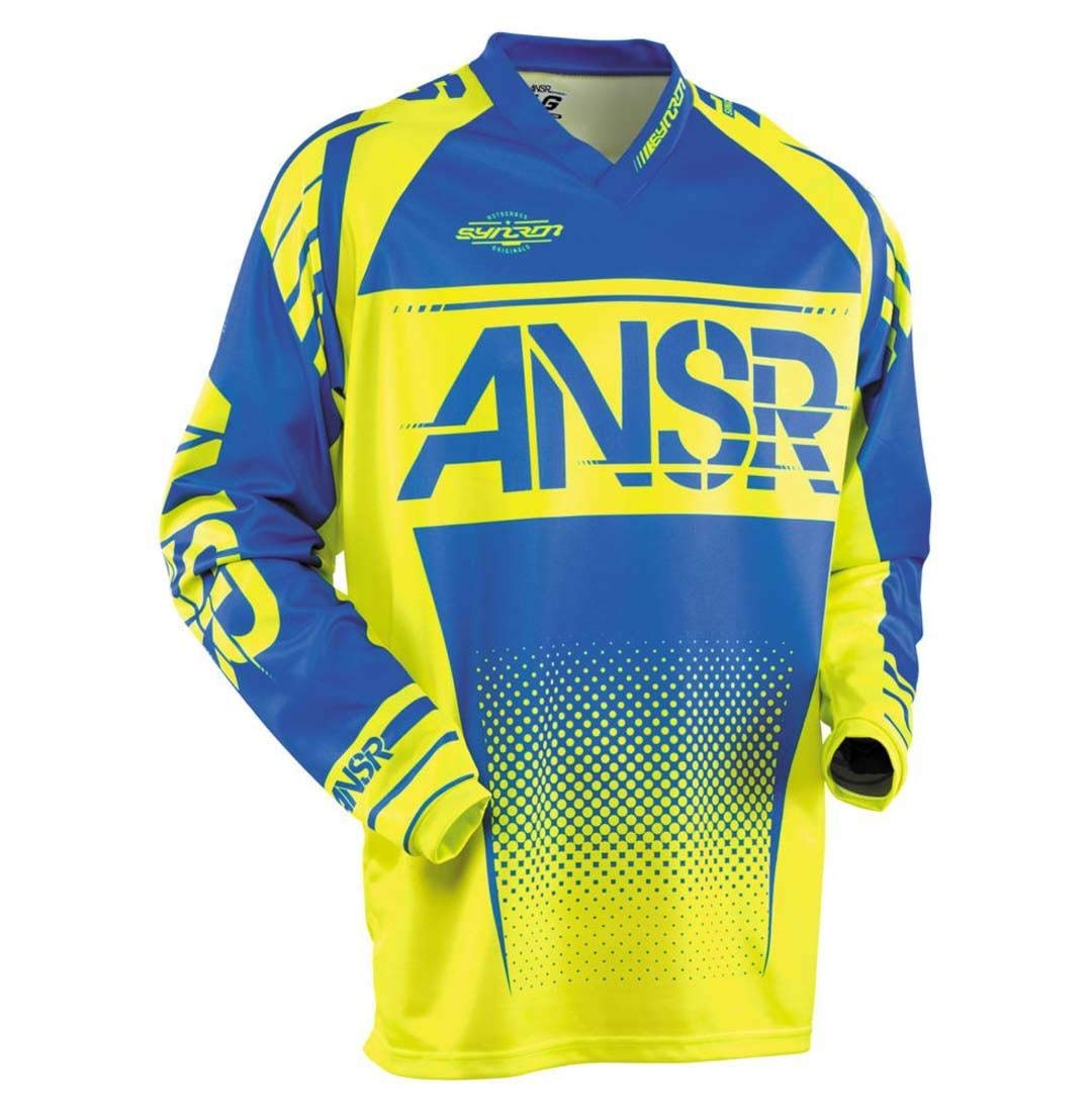 Answer Racing A17.5 Syncron Air Mens Off-Road Motorcycle Jerseys - Black/White/Small