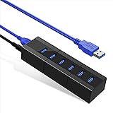 USB Hub 3.0 K&ZZ 6 Port 10W Data Hub with 6 USB 3.0