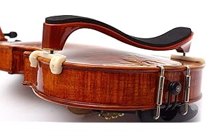 AMZZ 4/4 Violin Shoulder Rest – Maple Wood, Comfortable Foam Pad & Height Adjustable Feet, Fits 3/4 & 4/4 Violins, 12" & 13" Violas for Kids & Adults