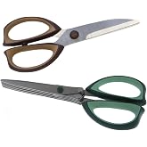 Henckels Kitchen Shears for Herbs, 2-pc, Dishwasher Safe, Heavy Duty, Stainless Steel, Take A Part Shears