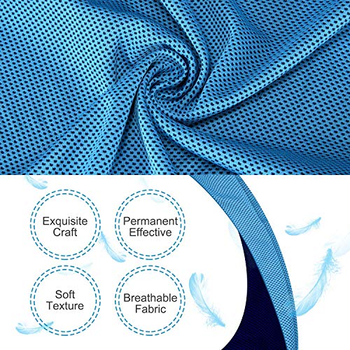 iTrunk Koeldoek, super absorberende zweetdoek voor onmiddellijke koeling, ijskoude sporthanddoek voor yoga, reizen… - Image 3