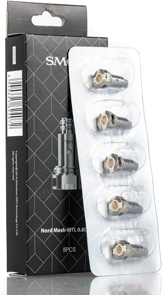 (5Pack) Authentic SMOK Nord Coils MTL 0.8 ohms (Mesh) Amazon.co.uk