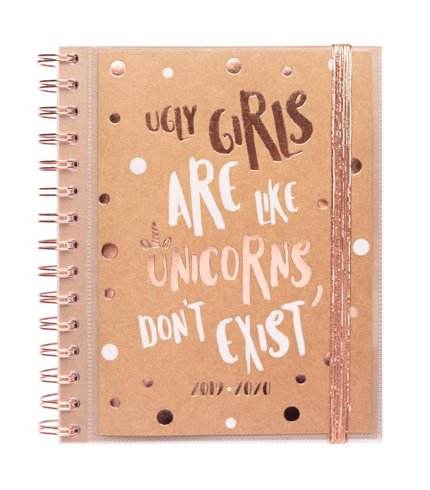 Kraft Quotes 2019-2020 Academic Diary, Organiser, Calendar, Agenda. Week to View Twin Wire Spiral Binding Mid Year Student Daily Planner. Runs from September 2019 Until June 2020-10 Months.