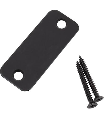 Deadbolt Strike Plate Door Backplate, 1" X 2-1/4" Round
