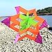 Besra Huge Lotus Flower Kite Colorful Besra Signle Line Nylon 3D Box Kite with Flying Tools (41inch Hexagon Color Random)