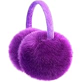 FSTEOE Winter Ear Muffs Women Warm Earmuff Girls Ear Warmers Soft Plush Outdoor Adjustable Ear Cover