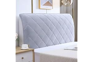 SPEESY Velvet Bed Headboard Slipcover for Queen Full Twin Cal King Size Bed,Quilted Bed Headboard Cover Thicken Headboard Dustproof Protector Cover (Color : E, Size : Queen:180cm/71in)