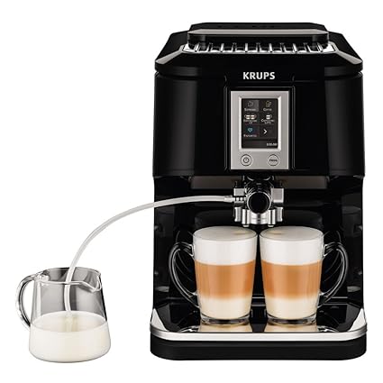 Buy Krups Ea8808 2 In 1 Touch Cappuccino Super Automatic Espresso Machine 57 Ounce Black Online At Low Prices In India Amazon In