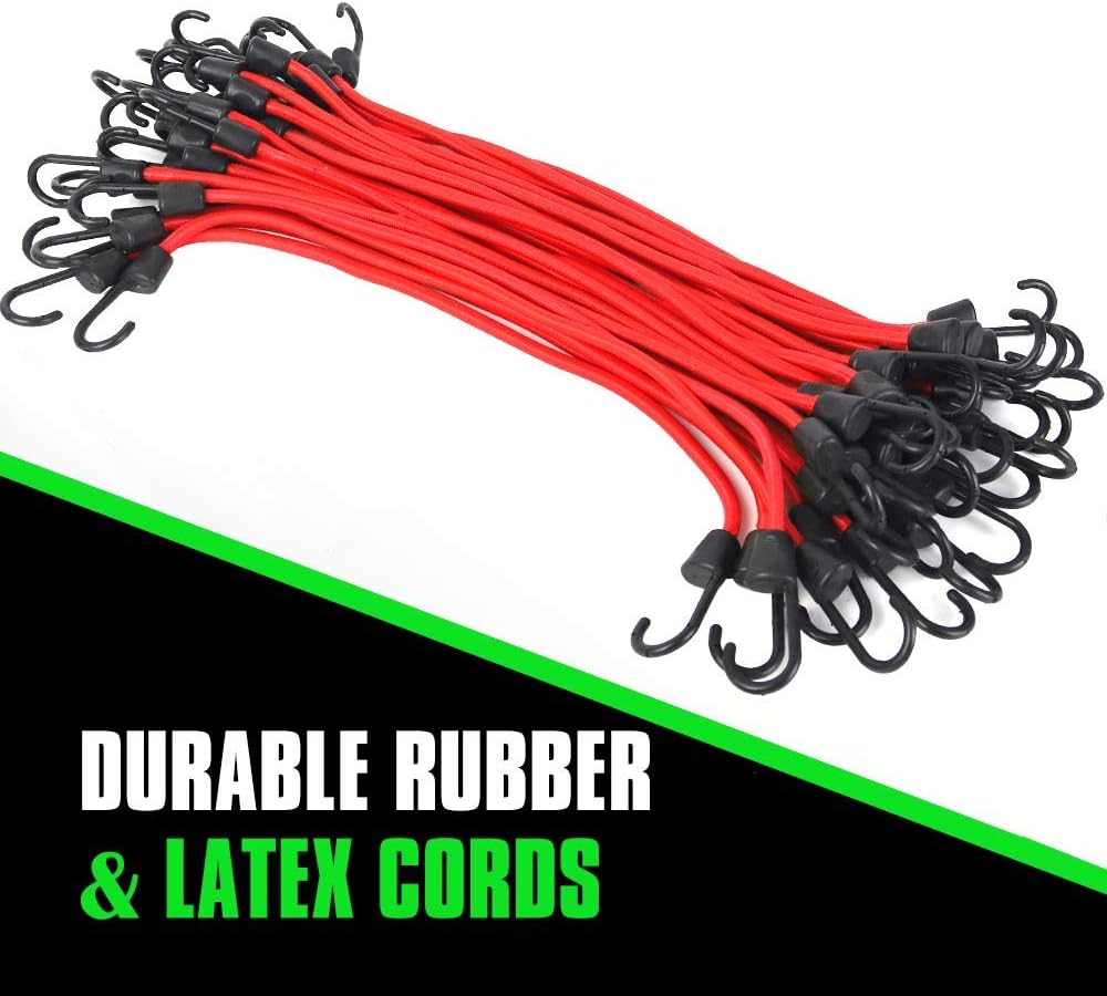 XSTRAP 30PK 23-Inch Red Bungee Cords - - 