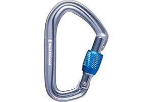BLACK DIAMOND HotForge Screwgate Carabiner 3 Pack | Keylock Nose | Hot-Forged Aluminum | Secure Locking Carabiners for Rock Climbing & Outdoors