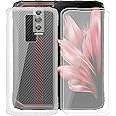 AQGGIIXY Phone Case for Doogee Blade 10 (6.56"), with 2 x Tempered Glass Screen Protector, Ultra-Thin Clear Soft TPU Bumper Anti-Scratch Shock-Proof Case for Doogee Blade 10 - Clear