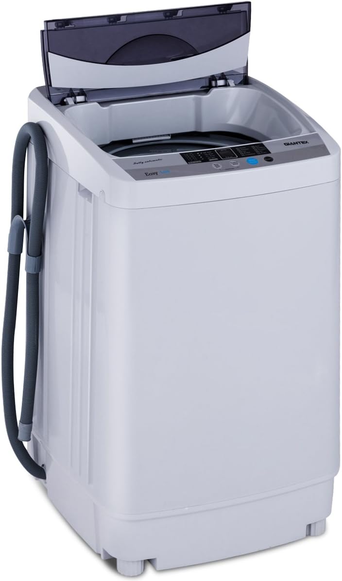 COSTWAY Mini Waschmaschine Toplader Waschmaschine mit Schleuder / 4