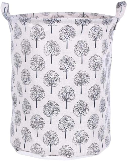 yibuf Faltbarer Wäschekorb Leinwand Aufbewahrungskorb Kleidung