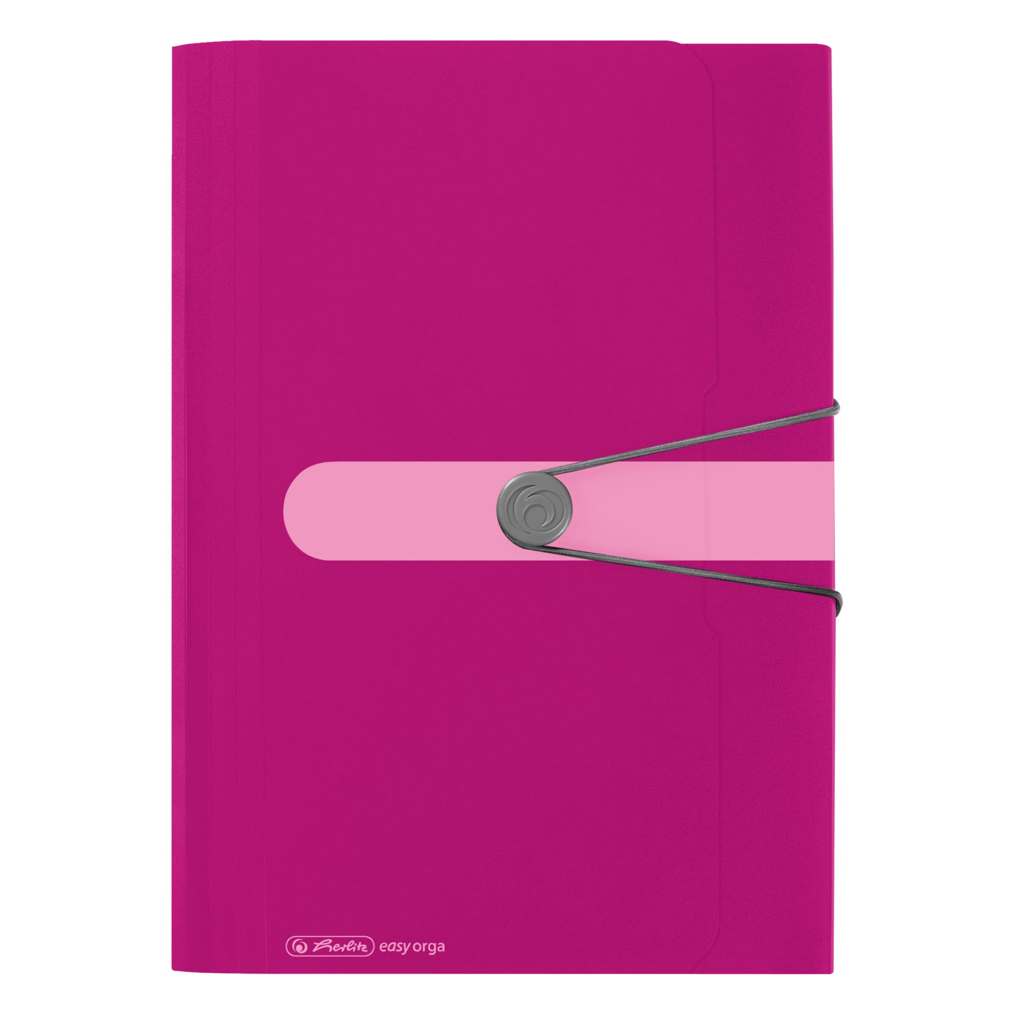 Herlitz Easy Orga To Go 12 Parts Polyfoam Expanding File - Berry