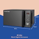 Russell Hobbs RHM2076B 20L 800W Digital Solo Microwave, 5 Power Levels view 2
