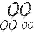 Surgical Stainless Steel Hoop Earrings 8mm/10mm/12mm Small Huggie Hoop Earrings for Women and Men