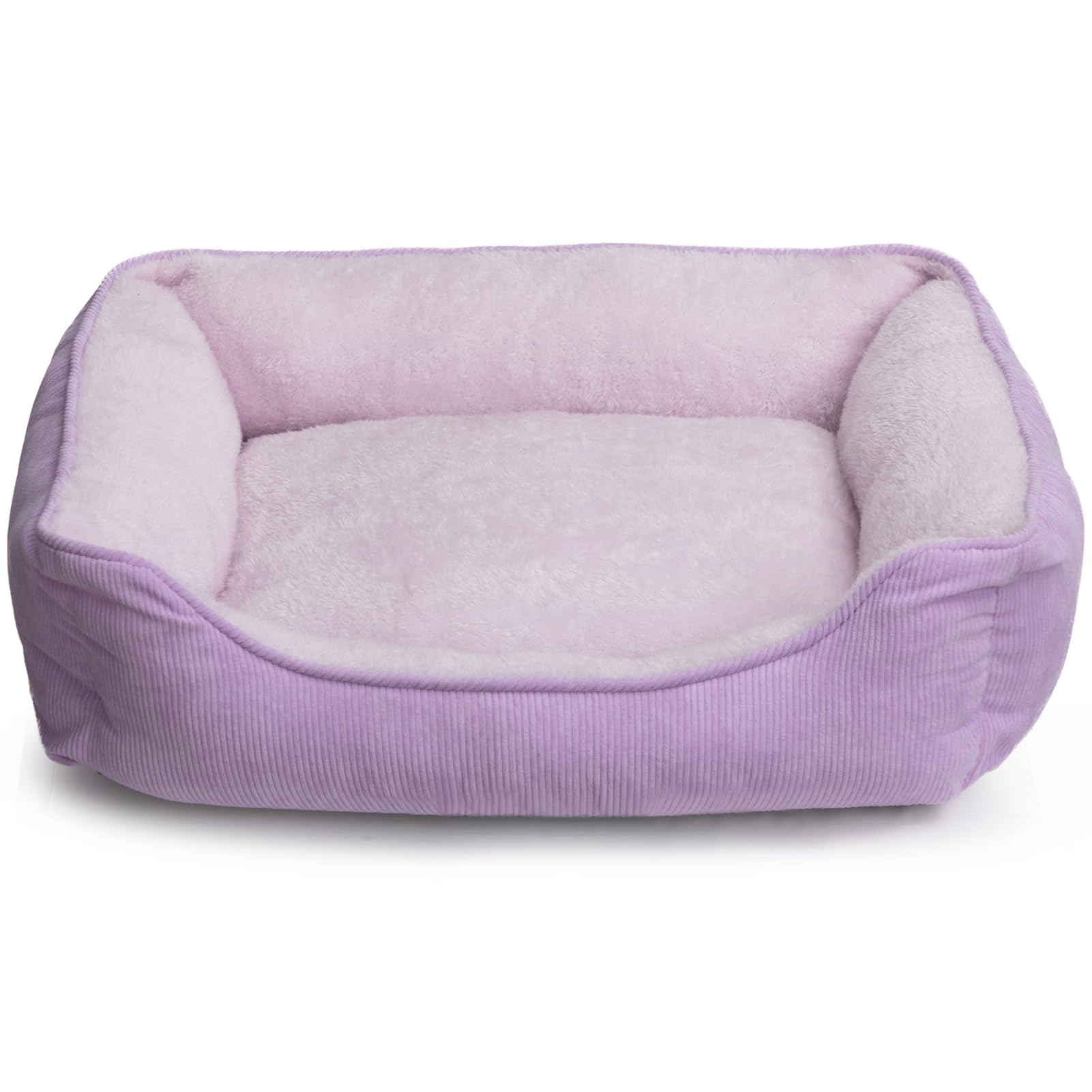Hollypet Cat Bed Small Dog Bed Pet Beds for Cats and Puppy, Soft Pet Sleeping Beds Breathable Pet Cushion, Purple(55 * 45 * 15cm)