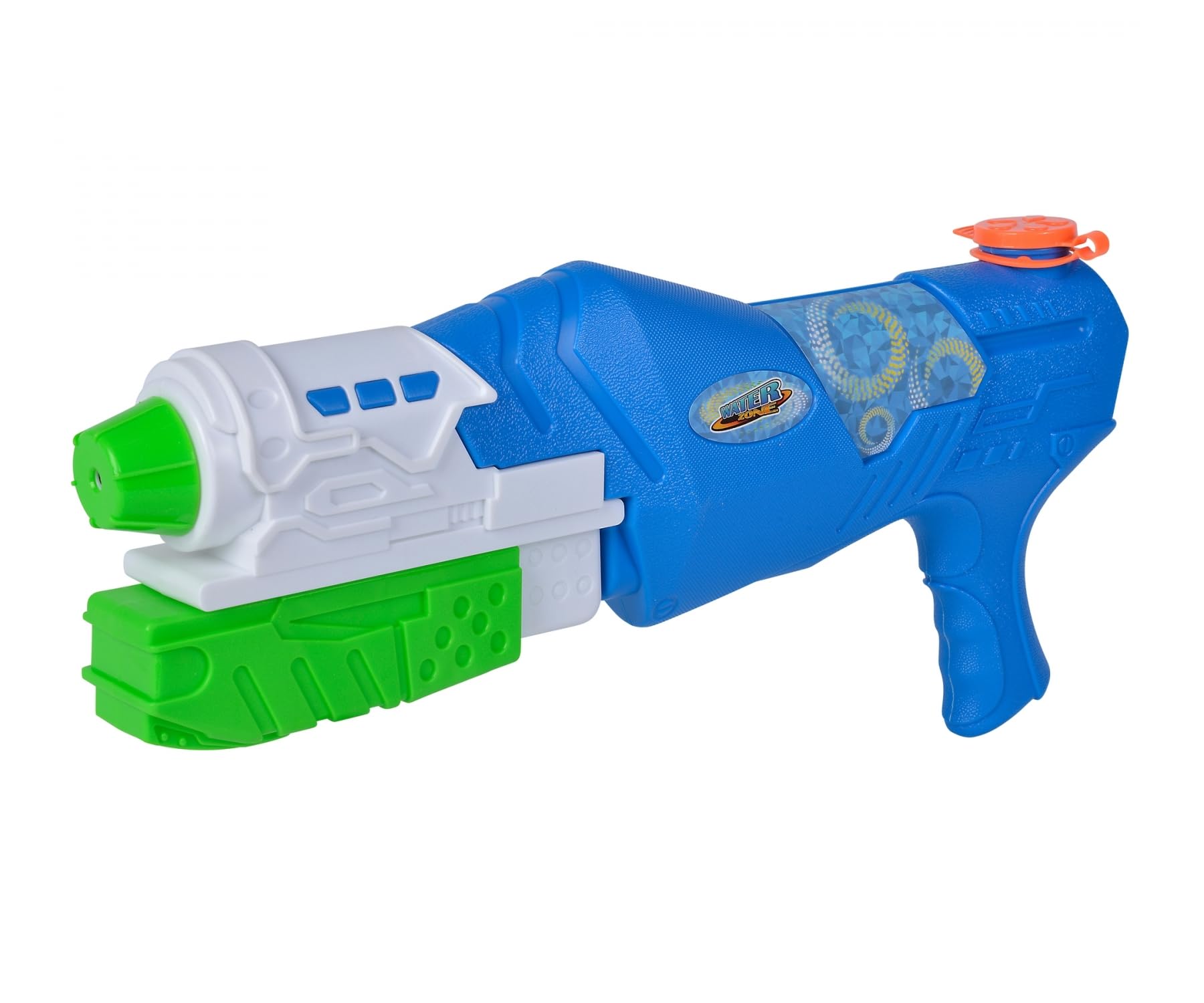 Simba 107276060 Waterzone Strike Blaster, Water Gun, Pump Mechanism, Tank Volume: 900 ml, Range: 8 m, Green