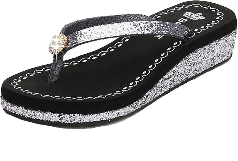Orshirly Rhinestones Chains Thong Gladiator ladies flat sandals flip flops women latest fashion 