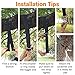 Matt's Depot Tree Swing Hanging Kit Straps - Set of 2 5ft Long Straps with 2 Safe Lock Carabiners - Extra Strong Hold 2000lbs - Easy Installation for Swings and Hammocks