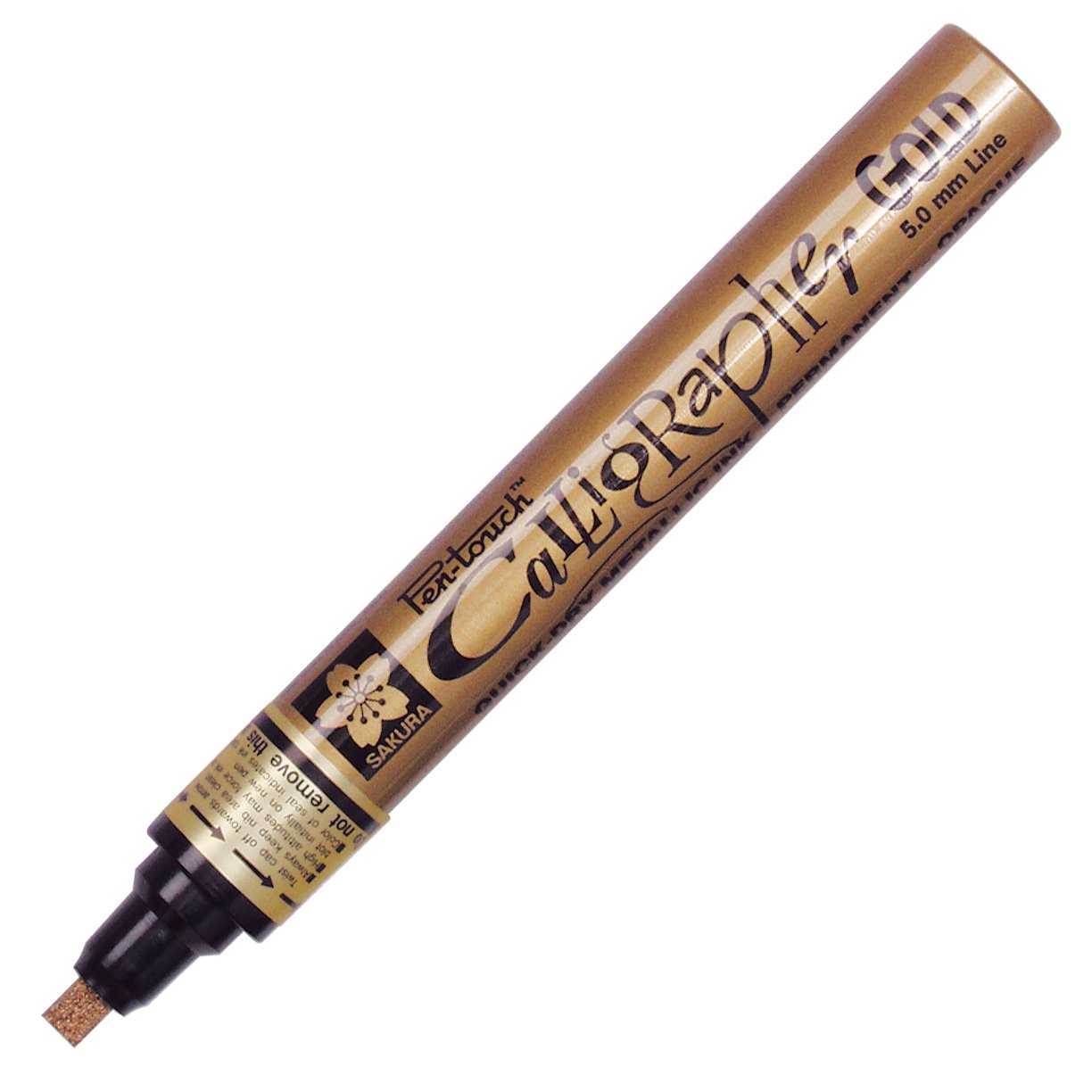 SAKURA - Pen-Touch Calligraphy Marker - Medium - Gold, 410502