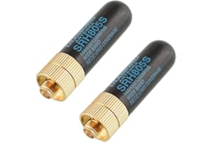 AngelReally SRH805S SMA-F Female Dual Band Antenna,5cm SRH805S Walkietalkie UV Dual Antenna for GT-3 UV-5R BF-888s Radio (2 Pack (TD-805S 1.96"" VHF/UHF))