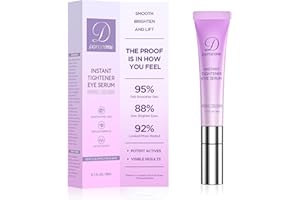 Doracome Caffeine & Retinol Under Eye Serum – Dermatologist-Tested, Fast Absorbing, Correction for Puffy Eye Bags Fine Lines Dark Circles Wrinkles While Providing Moisturizing Care
