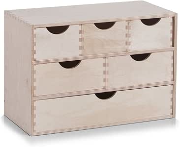 Cajonera Madera Sin Tratar): Amazon.es: Oficina y papelería