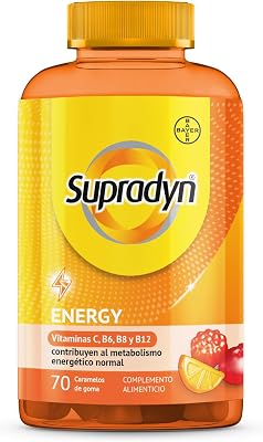 Energy Gummies 70 Caramelos de Goma, Hombre y Mujer