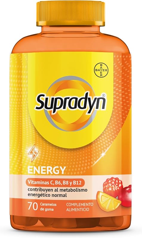 Energy Gummies 70 Caramelos de Goma, Hombre y Mujer
